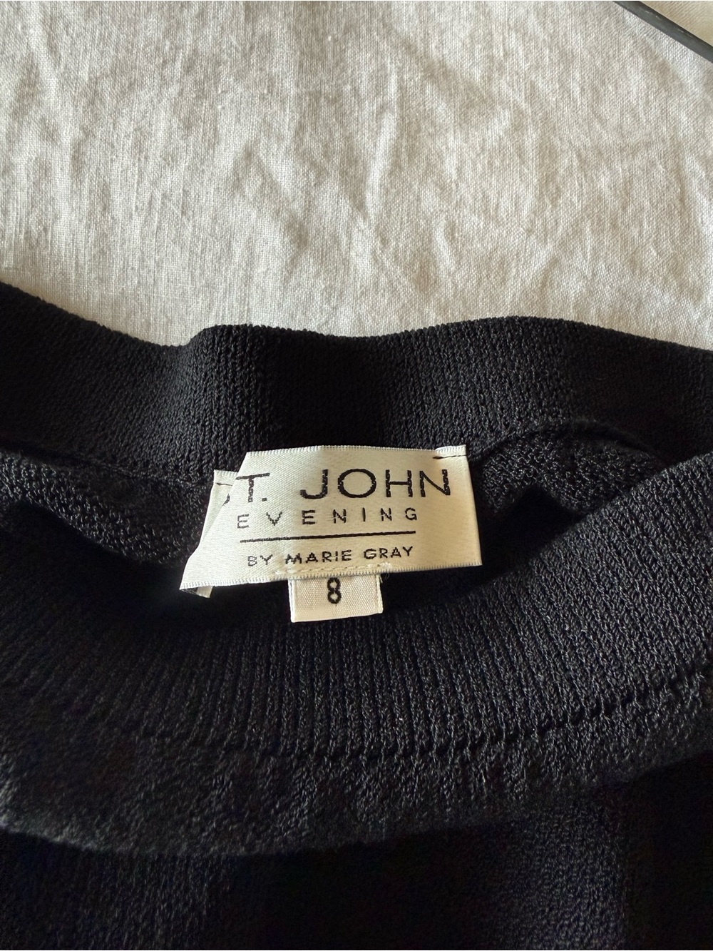 St. John Black Maxi Skirt - Sleek Straight Silhouette - Picture 2 of 2